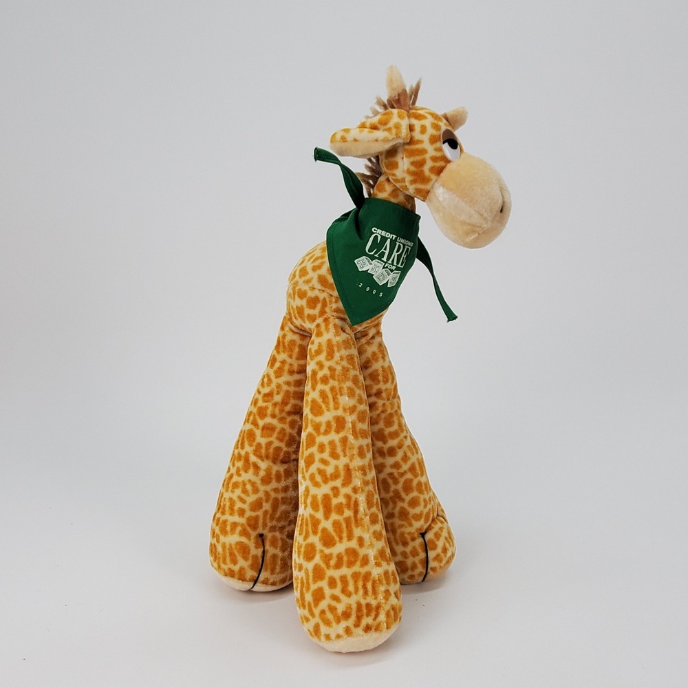 Its All Greek To Me‎ Giraffe Plush Credit Unions Care For Kids 2005 Bandana 14in